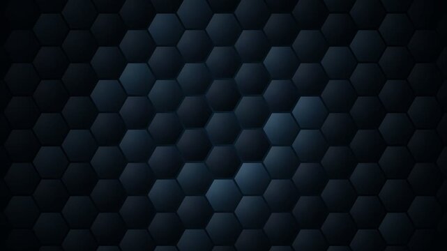 A stunning visual display of interlocking geometric hexagons creates a dark, sophisticated texture reminiscent of advanced composite materials used in aerospace engineering and digital designs