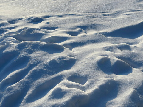 Snow white winter snowdrift background