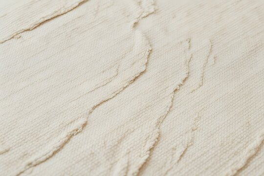 Natural White Linen Fabric Texture with Soft Wrinkles and Minimal Organic Textile Background