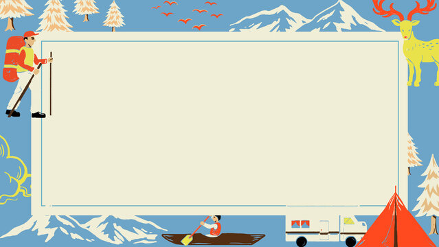 Outdoor activity frame desktop wallpaper