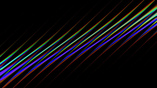 A high quality 3d render featuring a geometric background with a metallic texture and ribbed glass wallpaper effect creating elegant diagonal light refractions