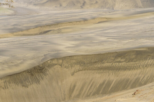Wild windblown sandunes in Northland New Zealand