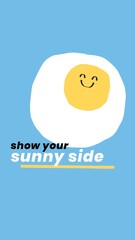Naklejka premium Happiness quote social story template