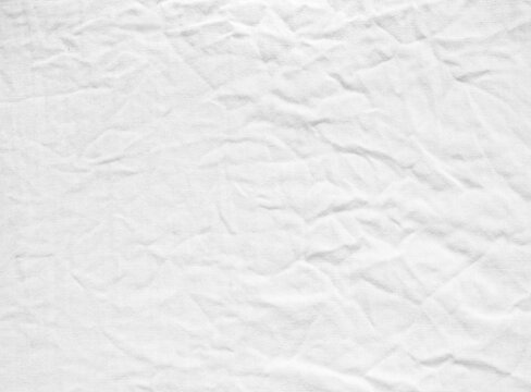White canvas. Detailed white fabric texture close up