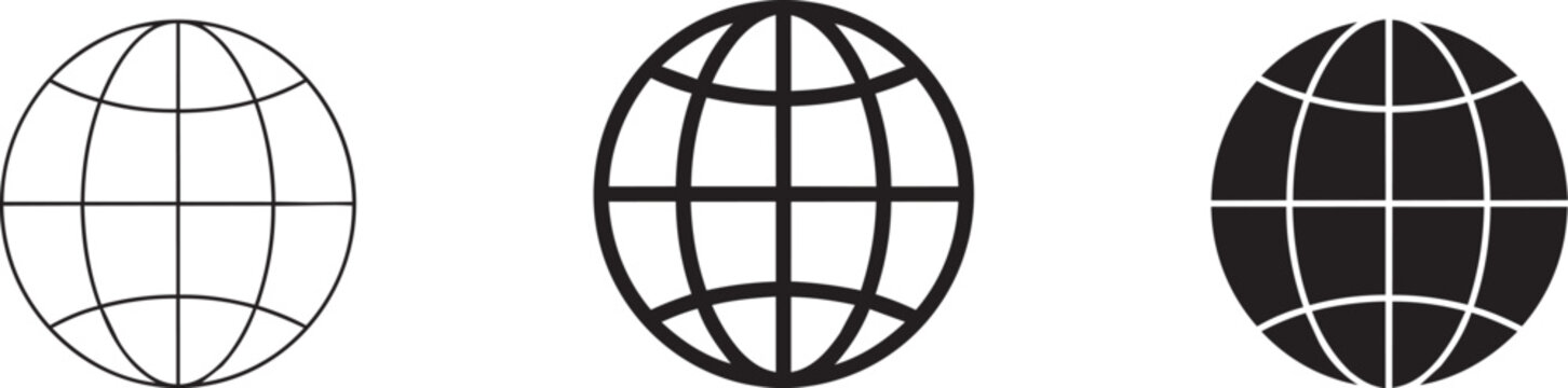 Web World icon - vector.