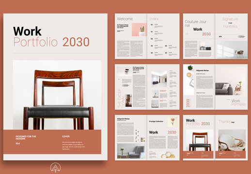 Work Portfolio Magazine Template