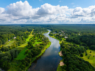 Obraz premium River Neris in Vilnius