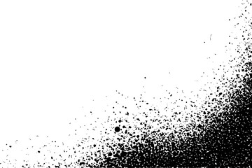 Obraz premium Abstract black and white background with a spray paint texture effect fading into a corner of the frame
