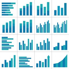 Obraz premium Editable Business Column Graph Infographic Elements