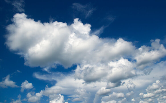 blue sky white clouds nature