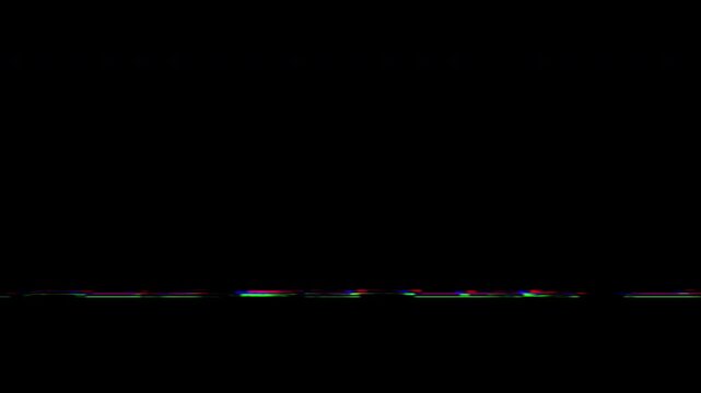 Static TV screen noise glitch animation. Stripes background with visual video effects, television static glitch effect. Video editing transition effect, VFX video background.
