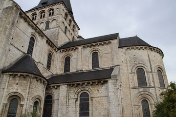 Fototapeta premium romanesque church at the saint-georges abbey in saint-martin-de-boscherville in normandy in france 