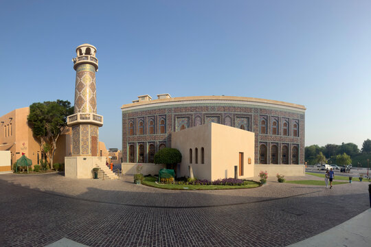 Doha, Qatar - August 22, 2026: Katara Mosque in Katara Cultural Village, popular touristic destination in Doha, Qatar