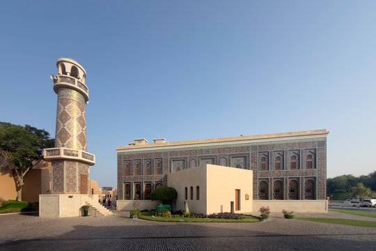 Doha, Qatar - August 22, 2026: Katara Mosque in Katara Cultural Village, popular touristic destination in Doha, Qatar