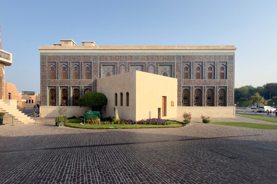 Doha, Qatar - August 22, 2026: Katara Mosque in Katara Cultural Village, popular touristic destination in Doha, Qatar