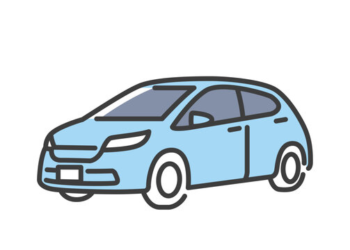乗り物のシンプルなイラスト