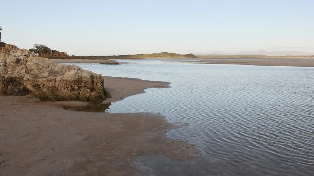 Grotto lagoon, Hermanus, South Africa in late afternoon light