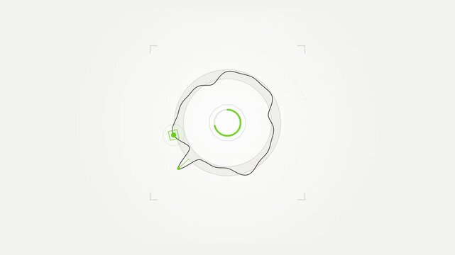 Abstract animated deviations flagged against a learned baseline drawn as cool blue-white lines and shapes on a bright, clean light background. Seamless looping 4K motion graphics video with free space