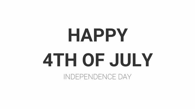 Happy 4th of july celebrating independence day usa with patriotic festive graphics
