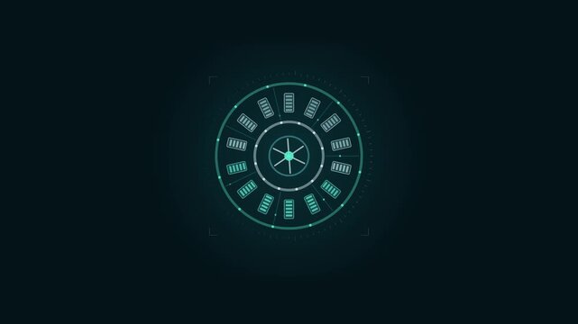 Abstract animated coolant circulating through a data centre drawn as cool blue-white lines and shapes on a deep dark background. Seamless looping 4K motion graphics video with free space for text, ide