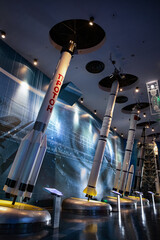 Rocket Models at Shanghai Science and Technology Museum Space Exhibit © PhamHong
