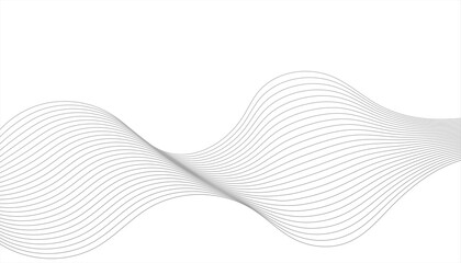 Fototapeta premium Abstract 3d geometric wave design in gradient tones