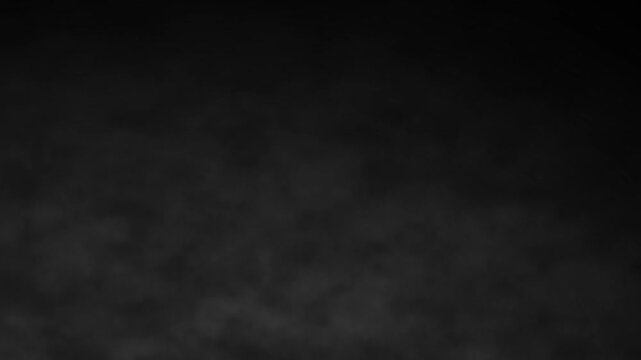 white smoke effect. smooth swirling smoke black background. realistic white smoke flowing through the air with soft mist, 4k loop.