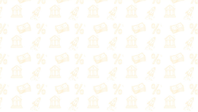 finance stock market trading vector doodle pattern 