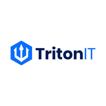 Modern IT Technology Logo with Geometric Monogram and Digital Concept for Information Technology Software Networking Cybersecurity and Business Branding