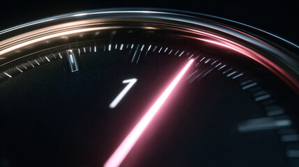 Fototapeta premium Clock face showing one o'clock (3d rendered)
