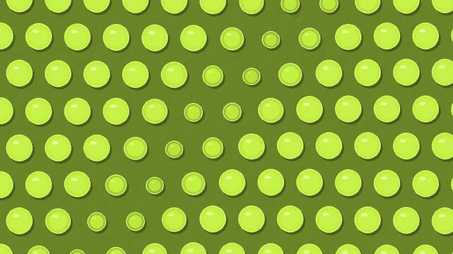 Wasabi green and charcoal bubble wrap cells responding to a seamless pressure wave