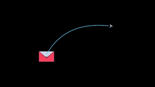 Pape rAirplane Message Alpha 4k animation