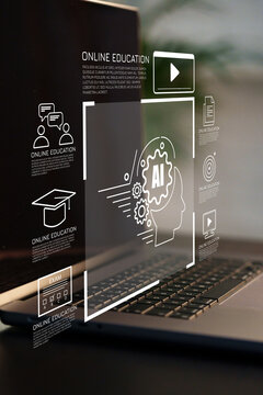 Online education using technology and AI tools in a digital learning environment