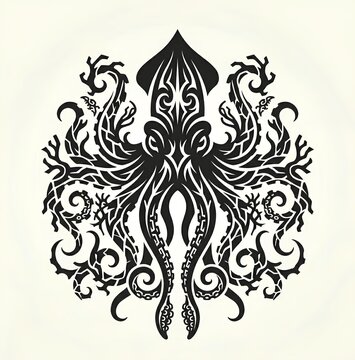 squid logo or tatto