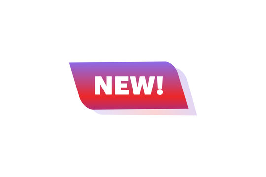 New tag banner, label, New sale tag design for offer, promotion, and new arrival tag template vector design eps 10