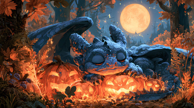 burning fire in the forest