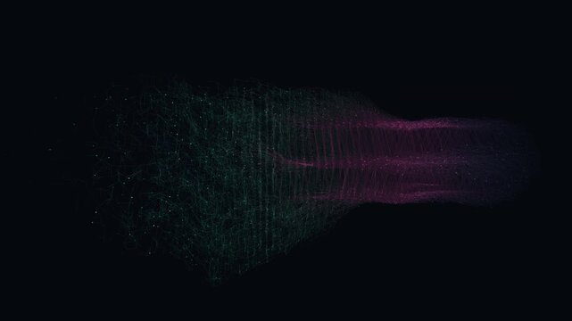 Data network nodes and conduits reorganize in a seamless loop