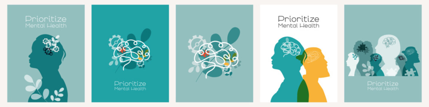 Prioritize Mental Health card set.