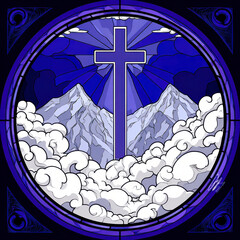 Fototapeta premium Archangel with Sword and Serpent – AI Generative