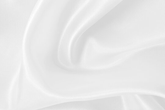 White fabric texture for background and design, beautiful pattern of silk or linen.