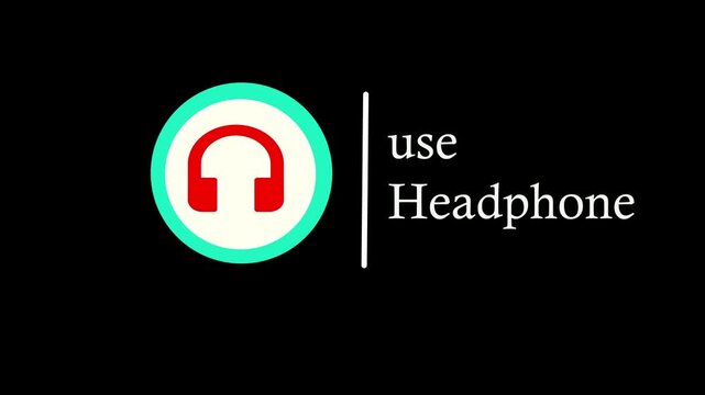  Use Headphones Audio Safety and Listening Concept
