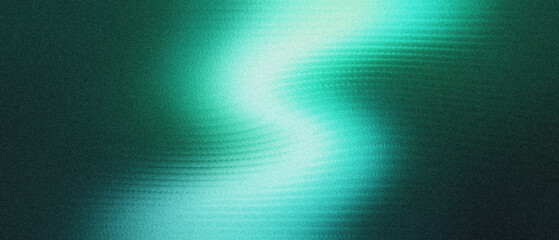 Grainy dark jade green, subtle undulating striations, modern abstract digital backdrop, ethereal aquamarine glow, luminous pastel mint current © Pro Stock