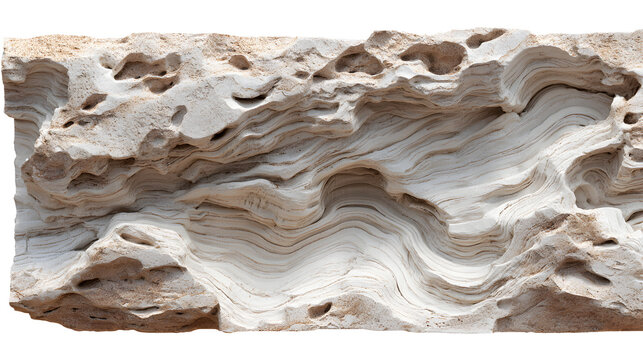 Natural sandstone erosion pattern panel organic wind