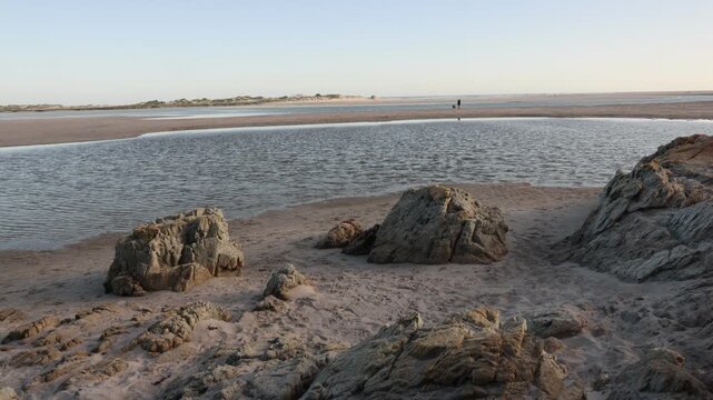 Grotto lagoon, Hermanus, South Africa in late afternoon light