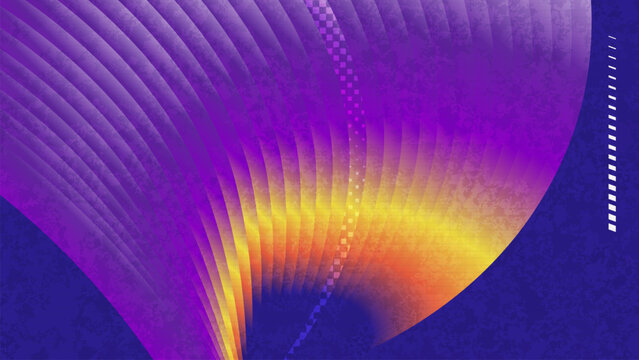 Futuristic Visual Background with Blending Gradient Shapes with Texture Effects. Template for Sports or Technology Event Banner and Poster Design