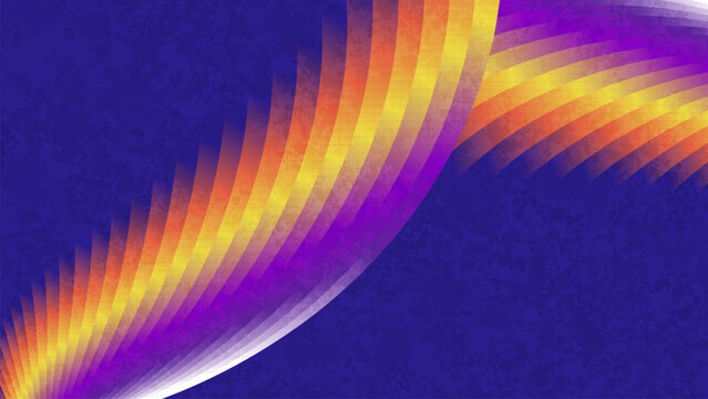 Dynamic and Colorful Abstract Background with Gradient Waves and Texture Effects. Template for Sports or Event Banner and Poster Design