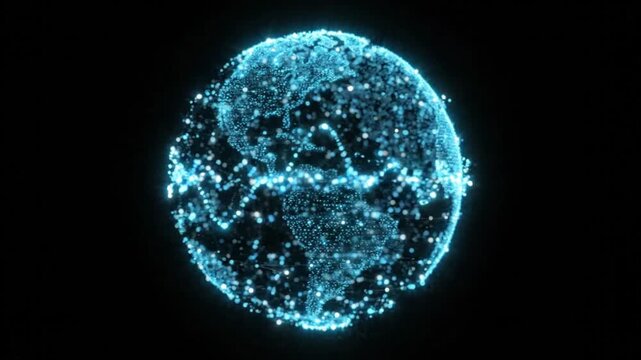 Glowing spherical particles disintegrate and dissipate into darkness across frames disintegration dissolving