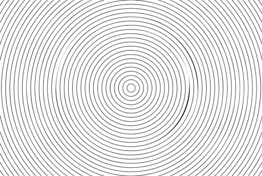 Abstract black and white background featuring a geometric pattern of concentric circles and intersecting lines creating a moire effect