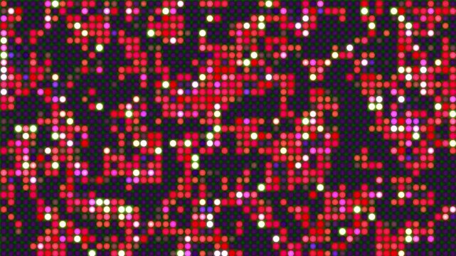 Full HD glitz and glamour nightlife background animation, bright shiny golden LED video wall background, abstract glowing background, vj disco multicolor bokeh lights background