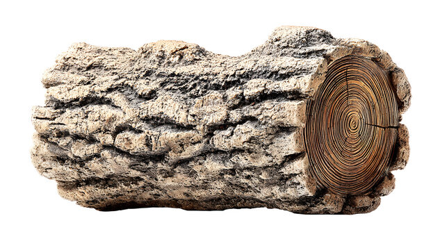 Tree trunk with visible rings